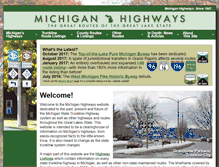 Tablet Screenshot of michiganhighways.org